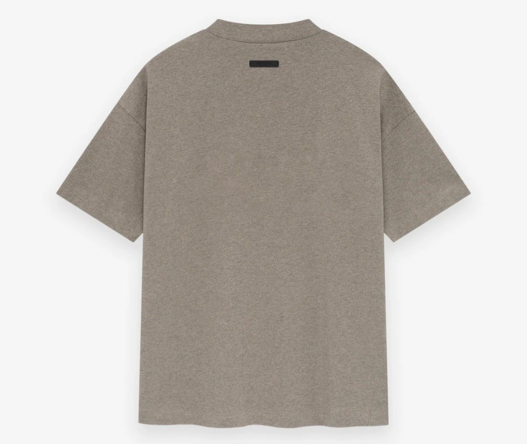 Essentials Dark Oatmeal Tshirt In Size Medium
