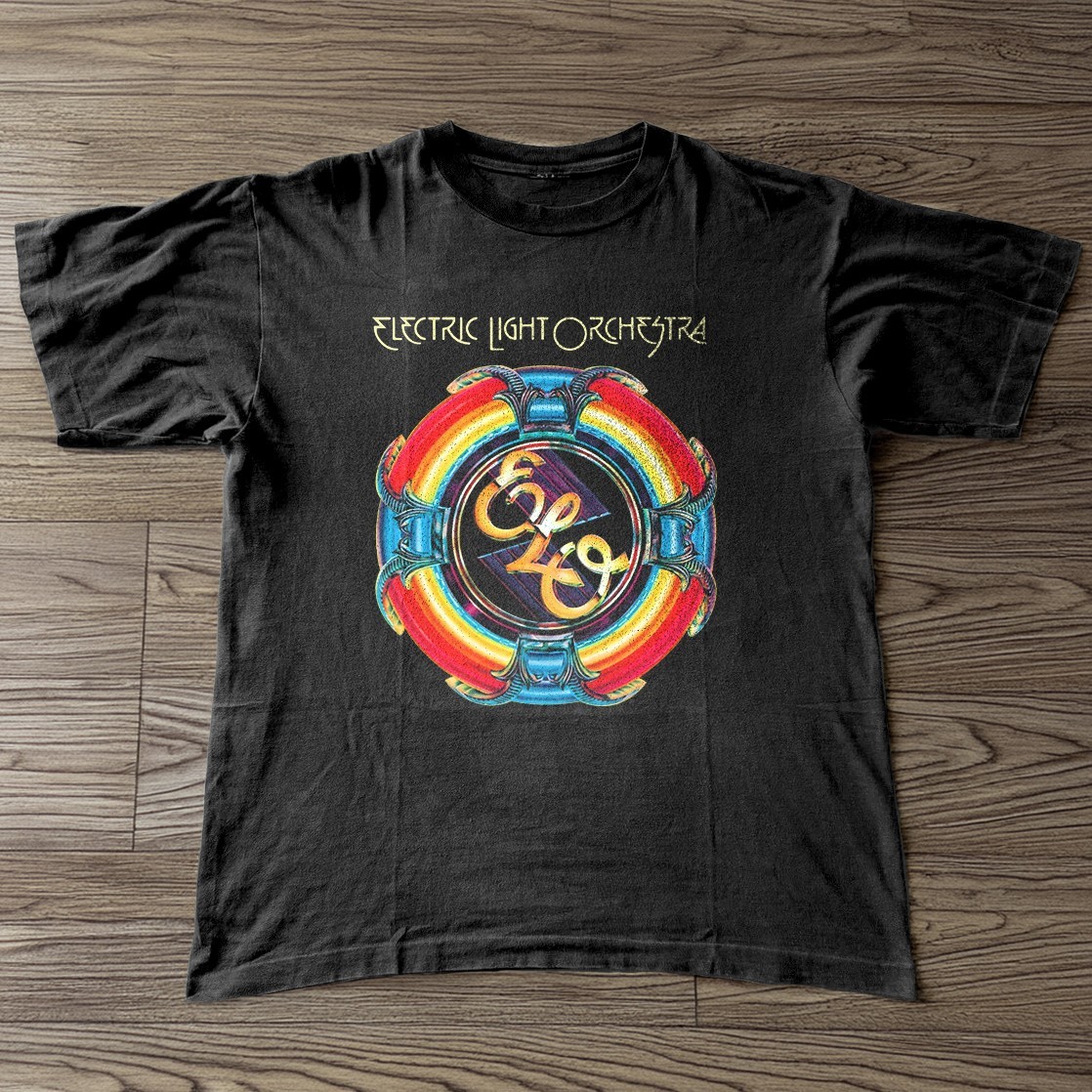 VTG Electric Light Orchestra ELO Anniversary Unisex Black T-shirt Size S-5XL