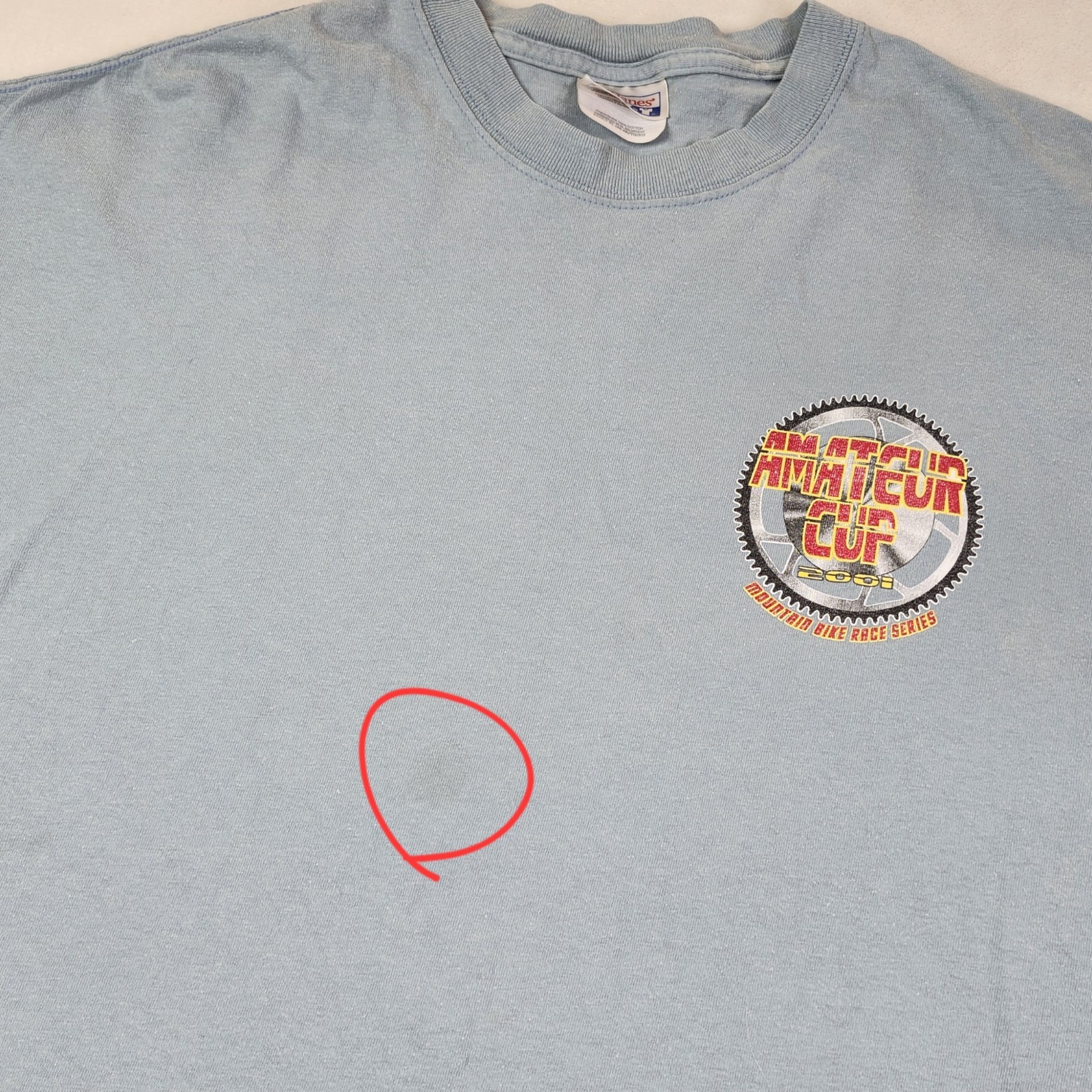 Amateur Cup Mountain Bike Race Series T-shirt 2001 Mens XL TBB Snow Summit VTG