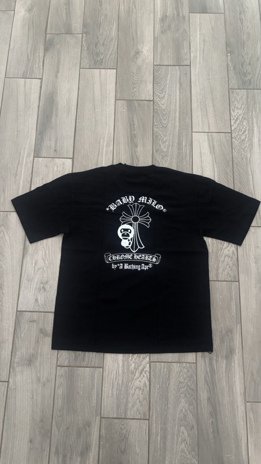 A Bathing Ape BAPE x Chrome Hearts Black tee size S