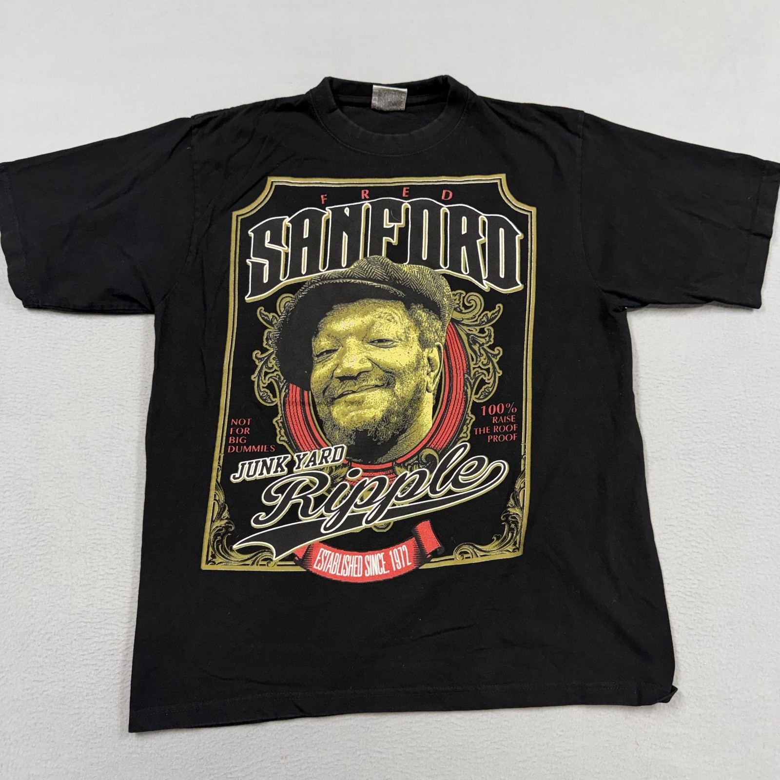Pro Power Shirt Mens XL Black Fred Sanford And Son Graphic T-Shirt Tee Retro TV