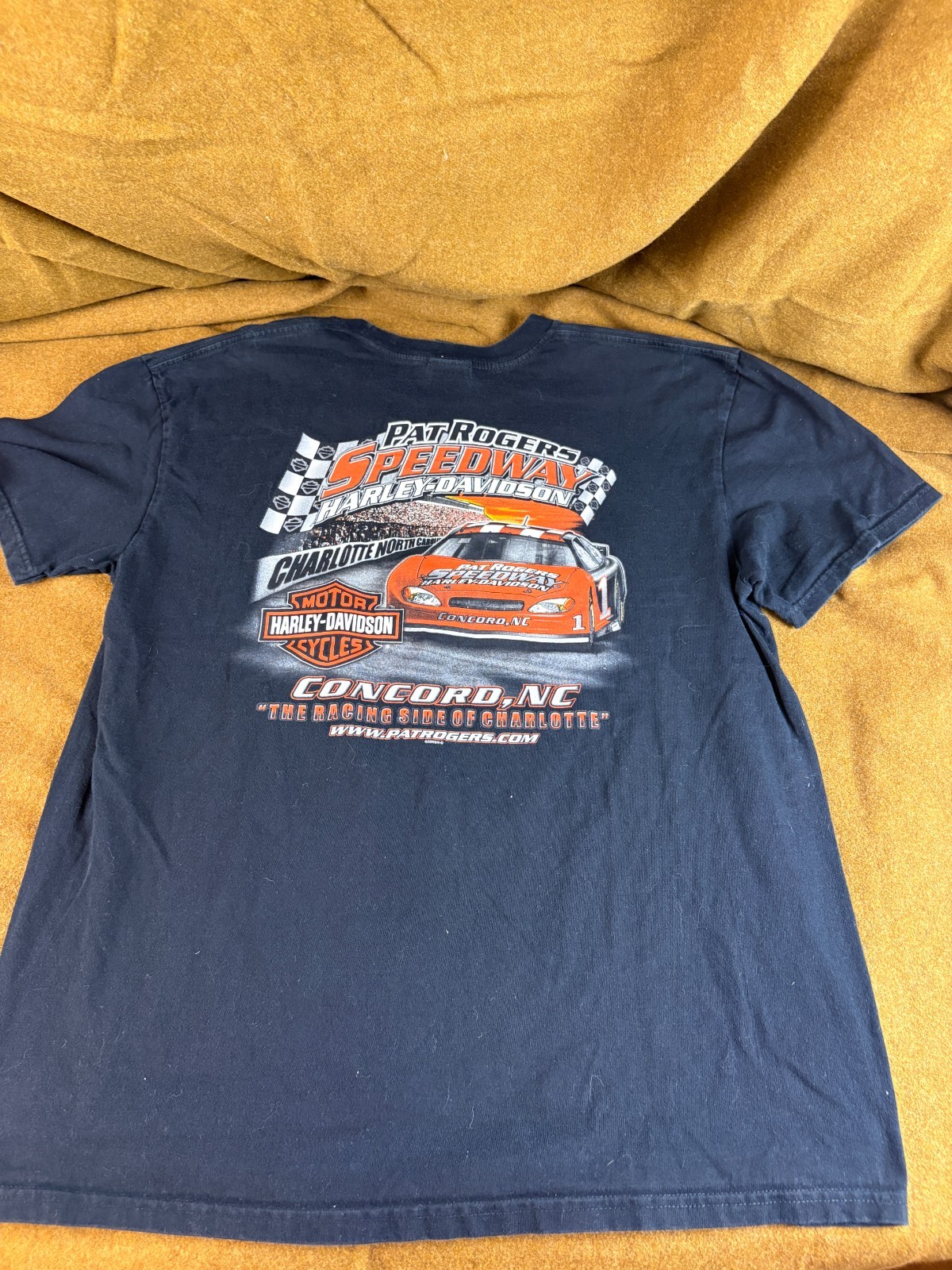 Harley Davidson Motorcycles Adult Xl Black T Shirt North Carolina Speedway