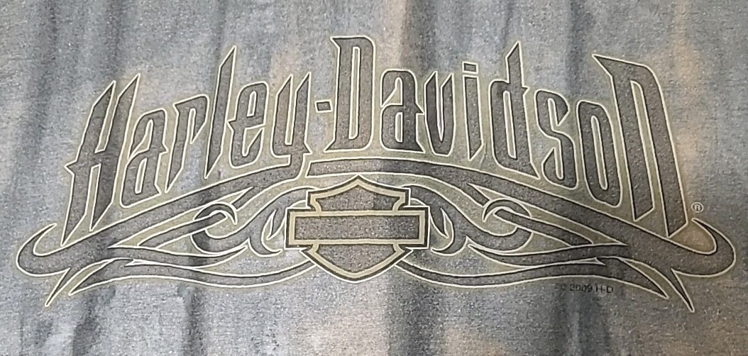 Harley Davidson 2X Blue TieDye T-Shirt Mancuso Houston TX on Genuine H-D Label