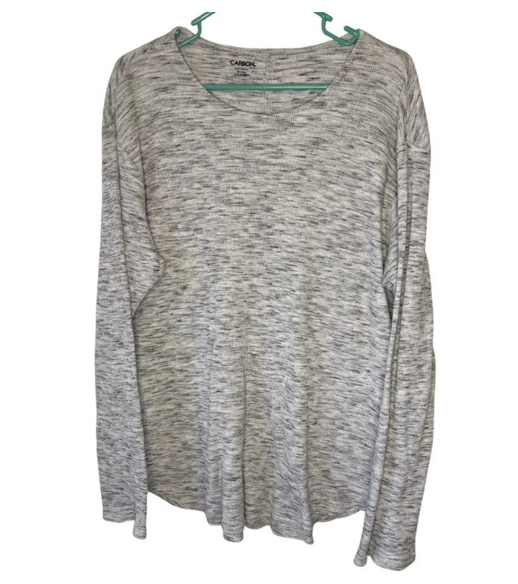 Carbon Heather Gray Long Sleeve Shirt
