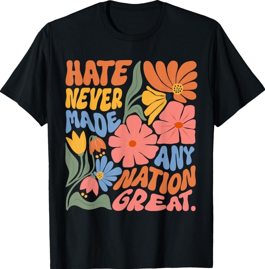Anti Trump Floral Democrat President Liberal Support Unisex T-Shirt