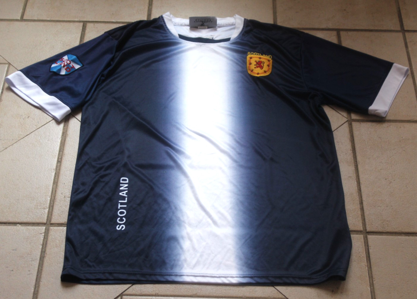 FOOTBALL NATIONS Blue/White SCOTLAND Shirt Sz XXL