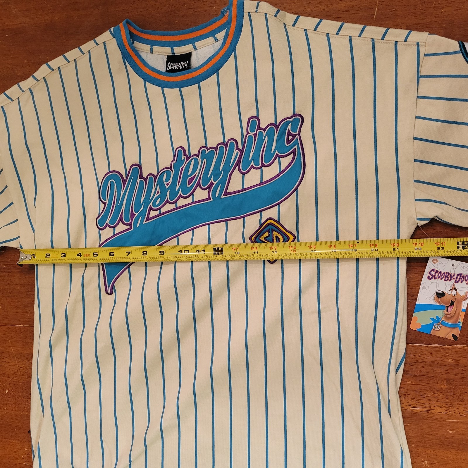 Boxlunch Scooby-Doo Mystery Inc Baseball Jersey Pullover Embroidered Shirt New