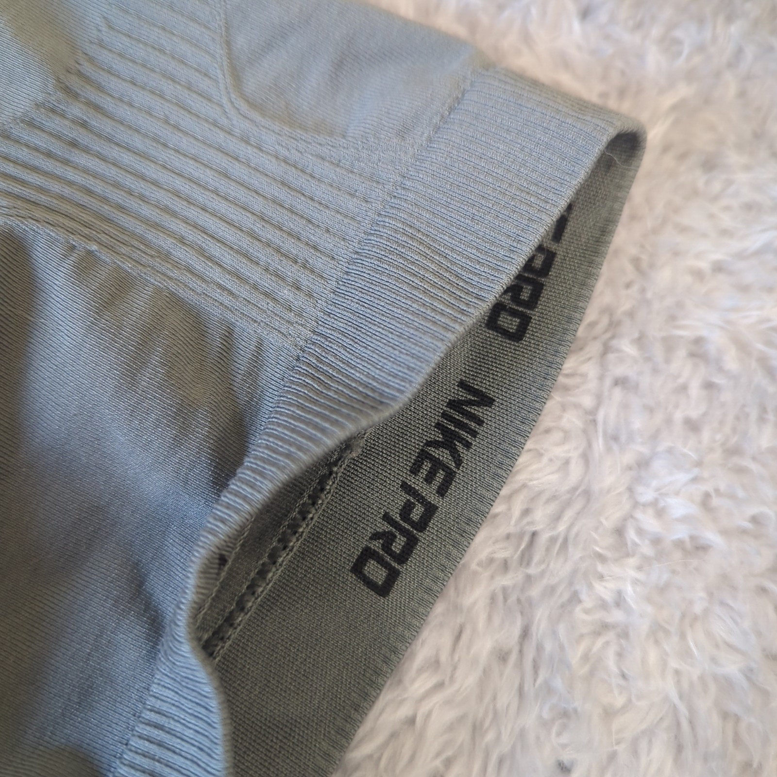 Nike Pro Tight Compression Shirt Gray NikeFIT Athletic Men’s XXL 2XL