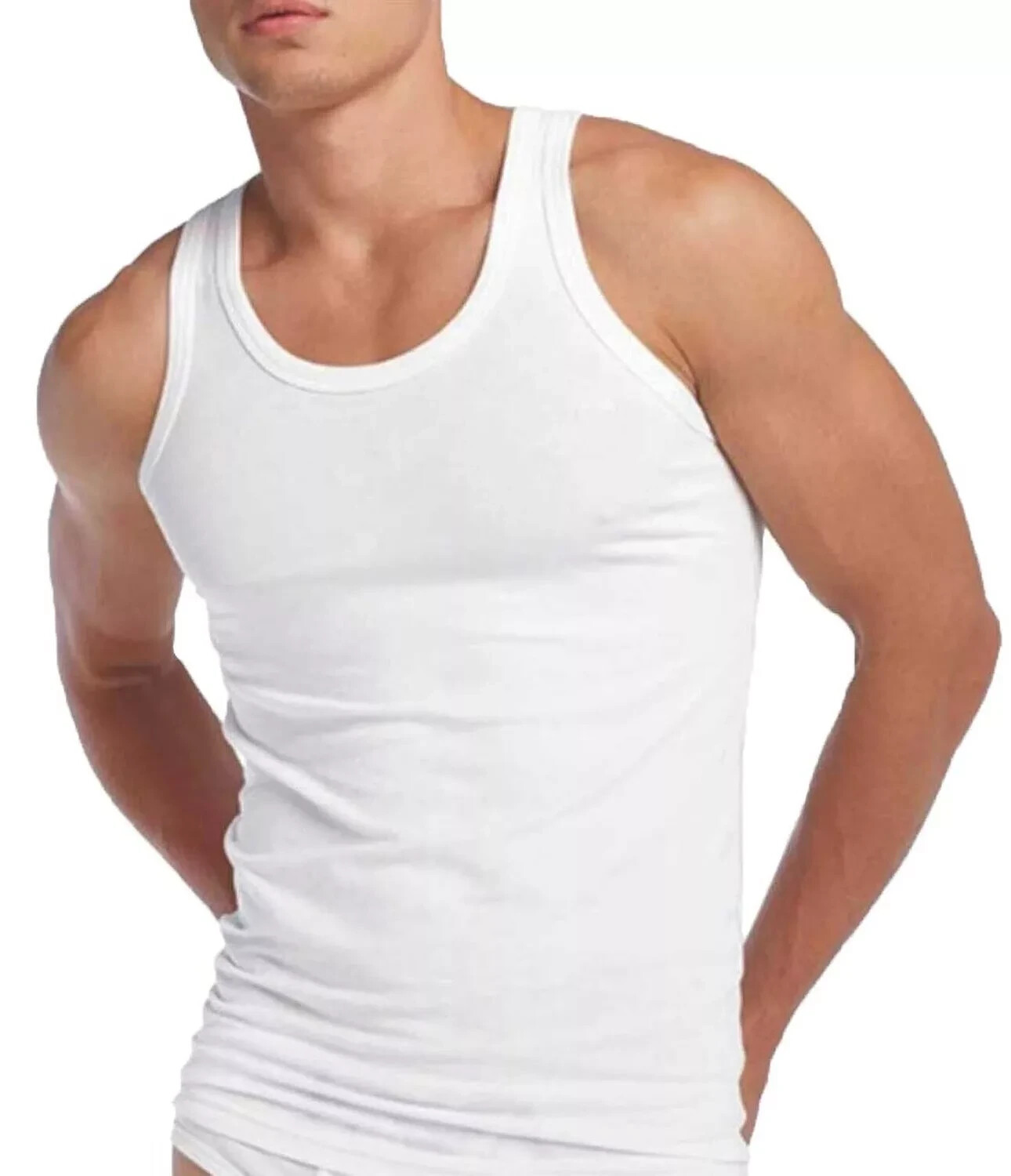 ,Men’s Tank top Syrian-made white cotton men’s scarf, soft and elastic .XXL XL