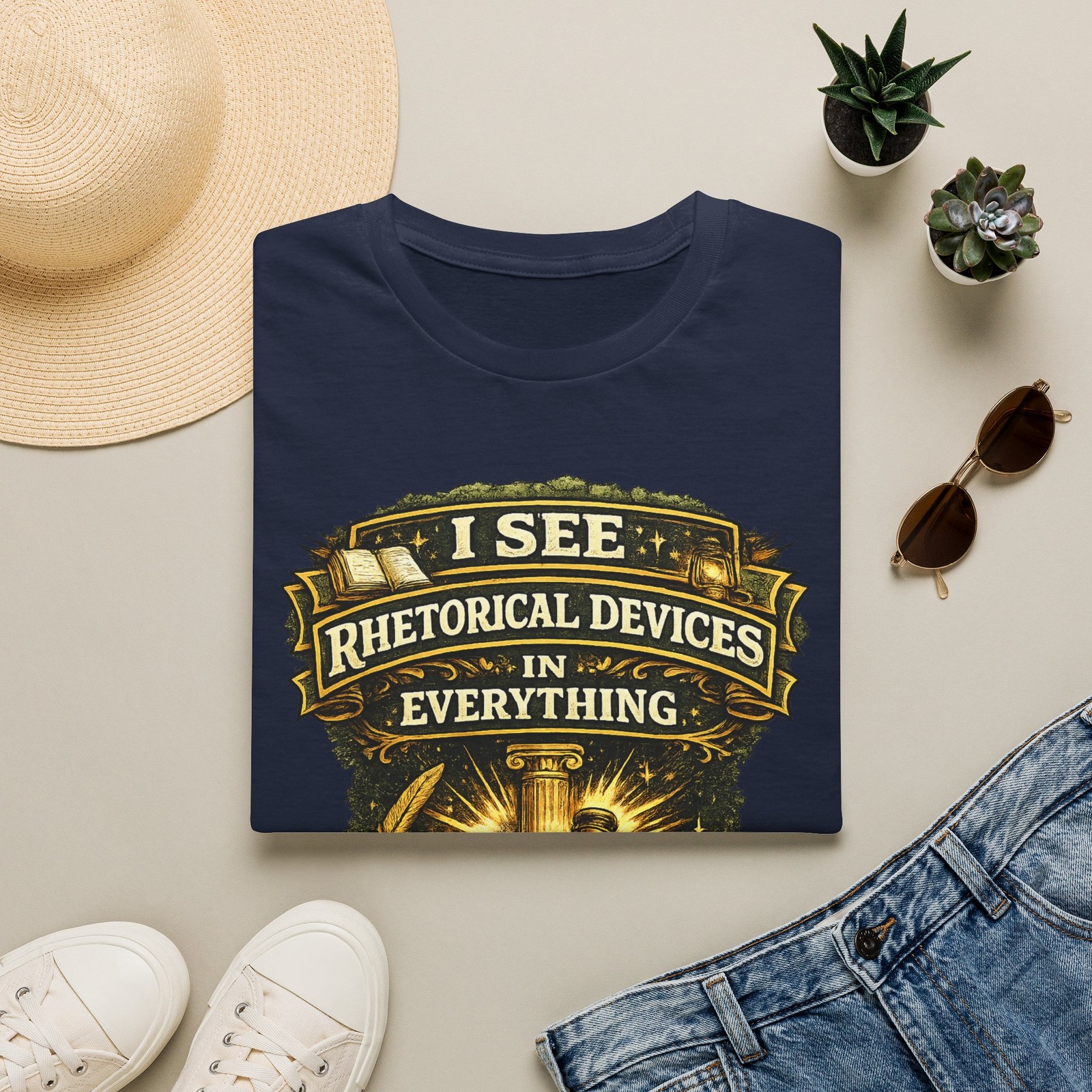 I See Rhetorical Devices in Everything T-Shirt AP language/English
