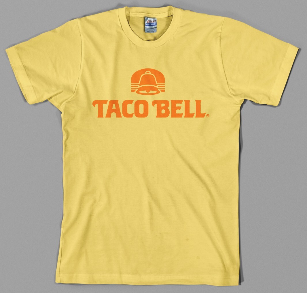 Taco Bell Retro logo T Shirt authentic fast food taco burrito nacho 70s 80s 90s
