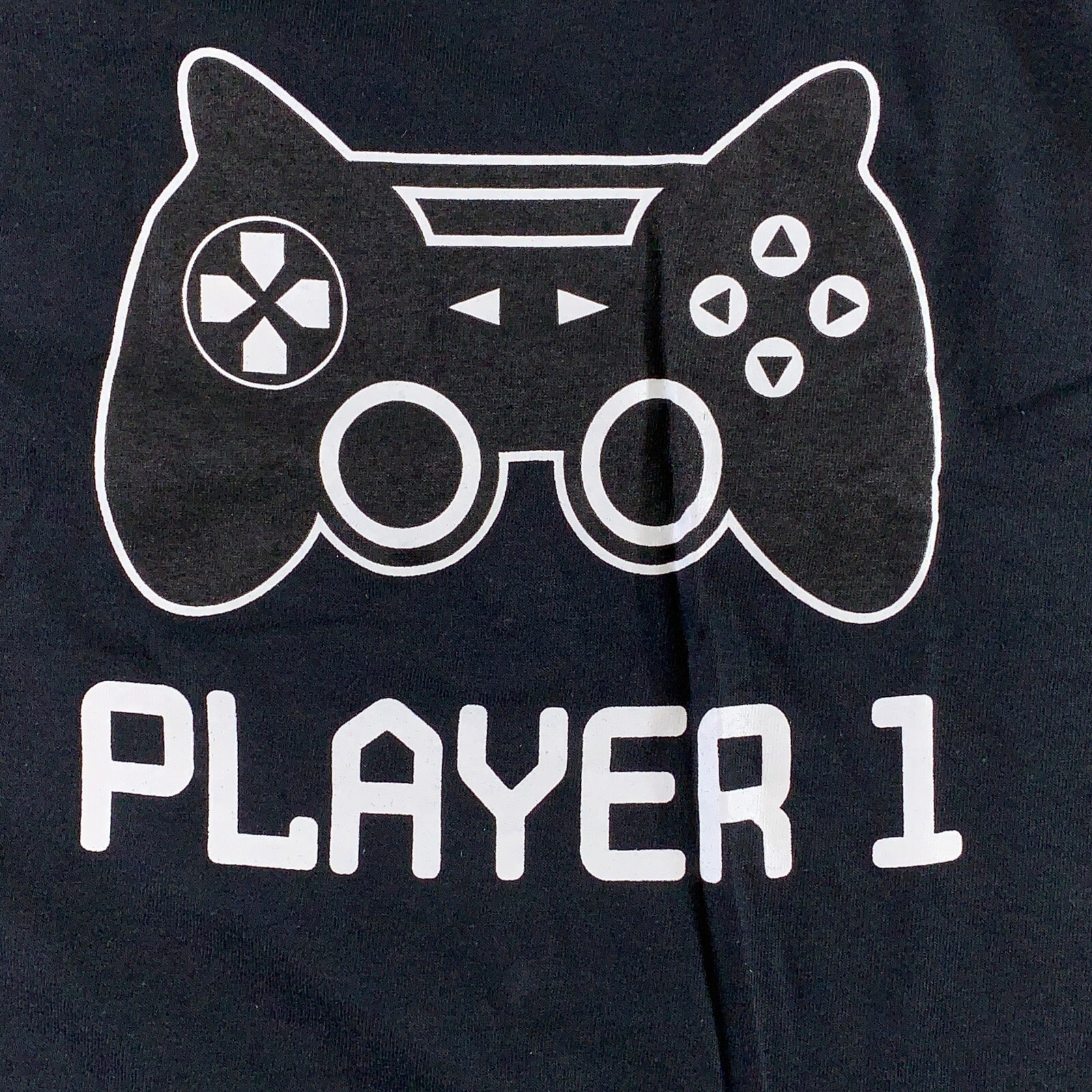 Adult XL & Newborn Gaming Player One Player Two Fun T-Shirt & Bodysuit Set New