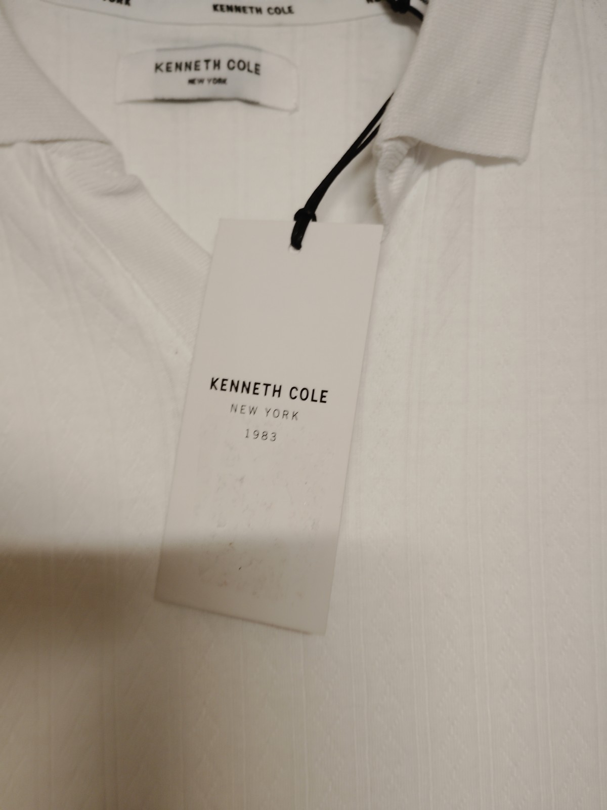017 Kenneth Col Short Sleeve Johnny Collar Polo with Ribbing