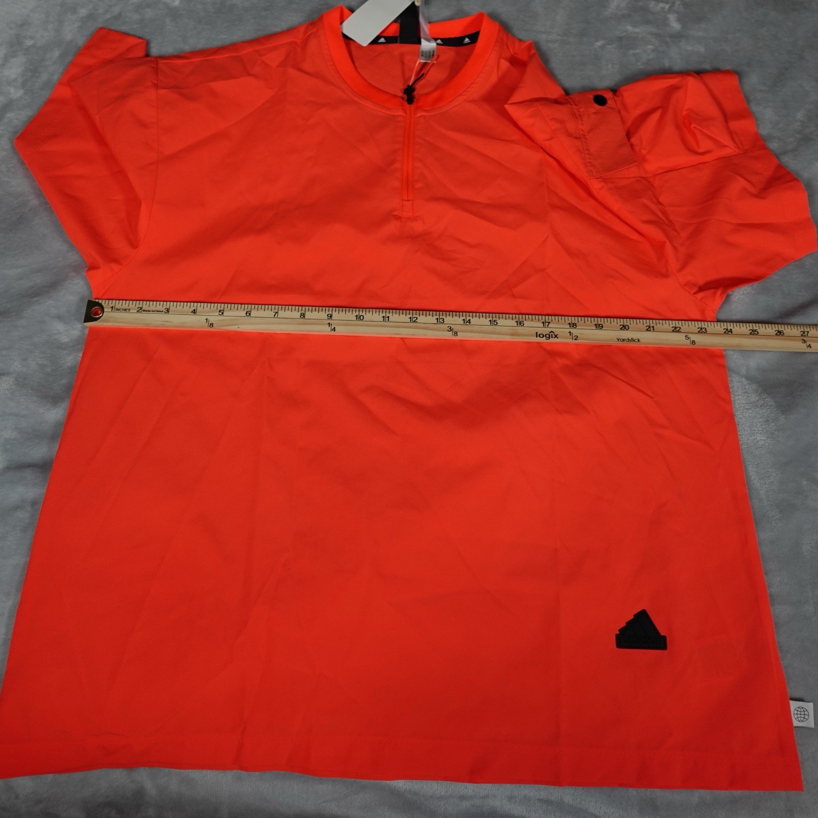 Adidas 1/4 Zip City Escape T Shirt Mens S Oversized Relaxed New With Defect!