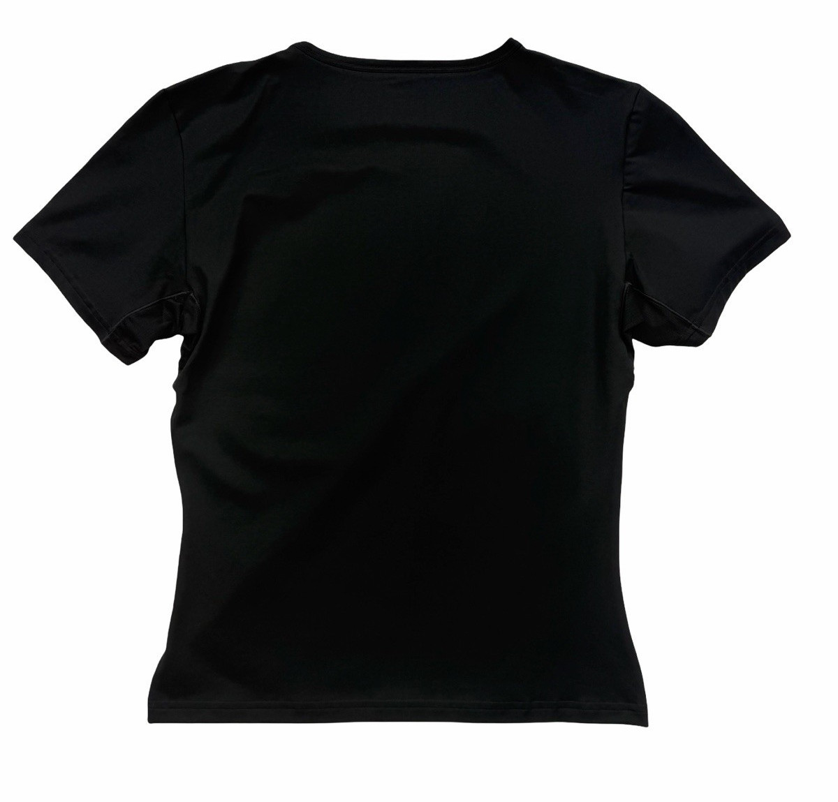 SPANX Men’s Sculpt Cotton Spandex Crew T Shirt Classic Black Size XXL