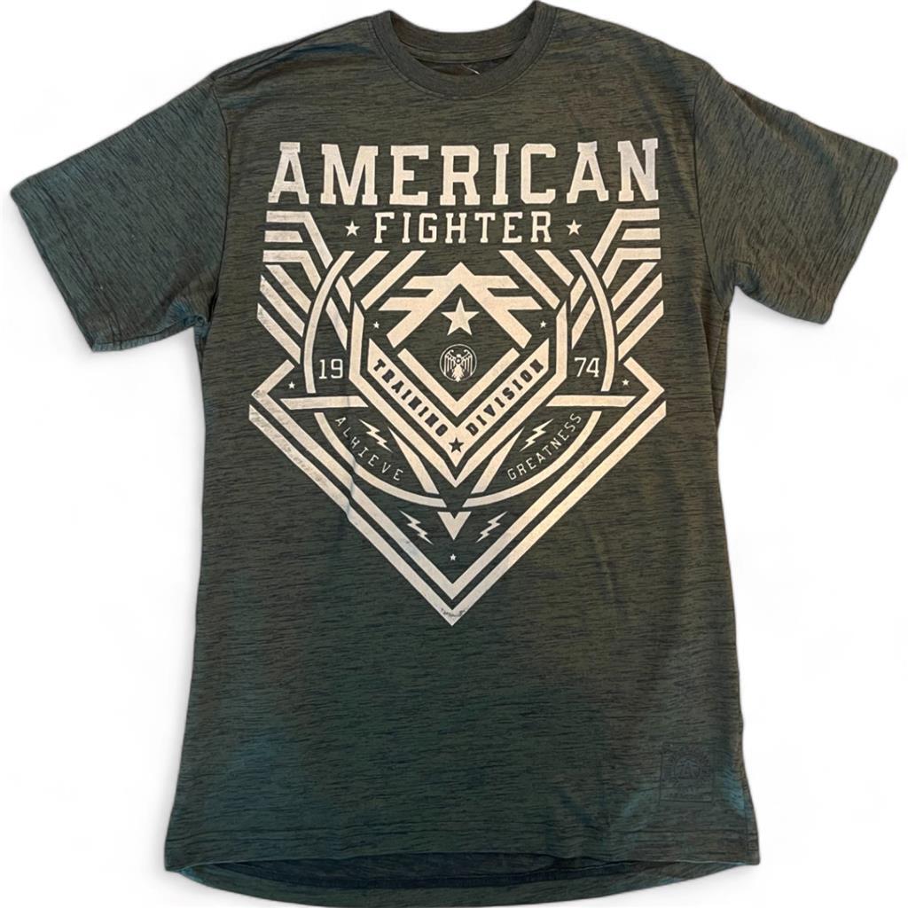 New Men’s American Fighter Premium Athletic MMA Black T-Shirt XS-4XL