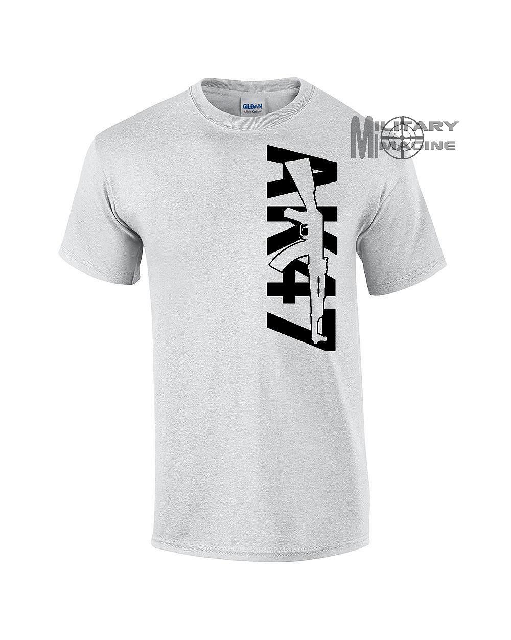 AK-47 T-Shirt Rifle 2A Gun Ammo Size S to 5XL 100% cotton n 50%