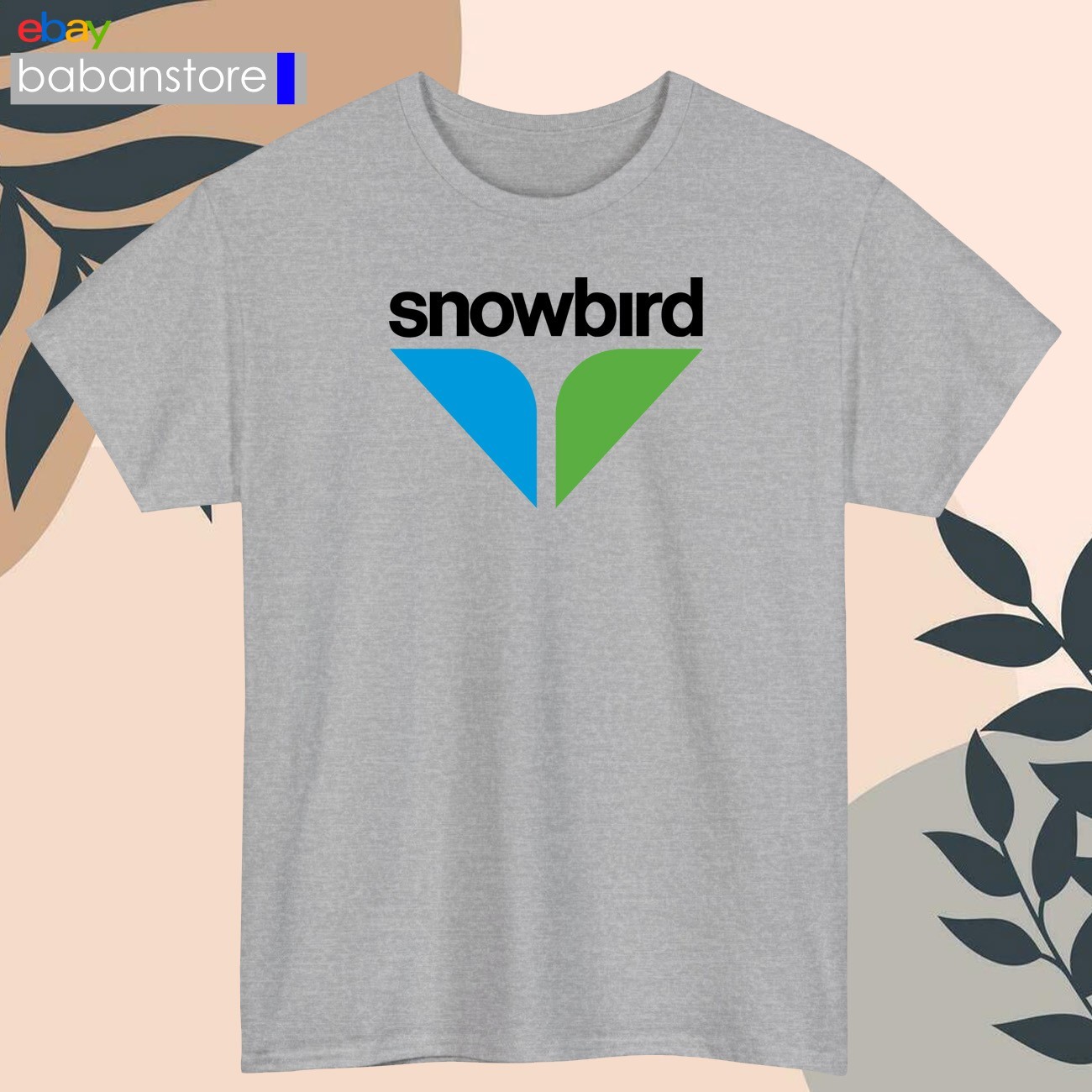 Snowbird Ski Resort Logo Black/White/Grey/Navy/Red/Light Blue T-Shirt S-5XL