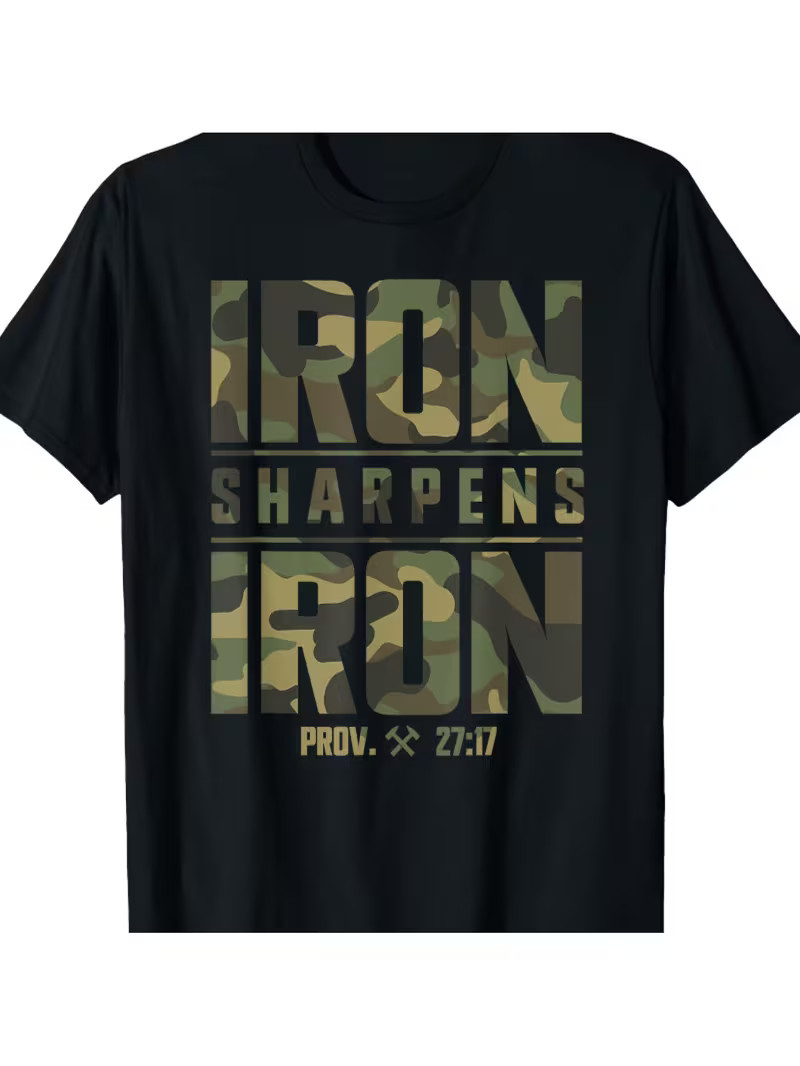 Men’s Christian Camouflage Scripture Fitness T-Shirt