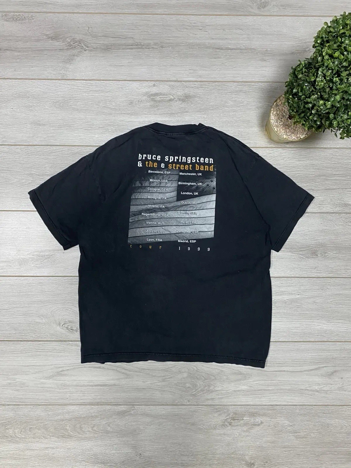 T-Shirt Bruce Springsteen E Street Band Vintage 1999 Tour big logo made in USA