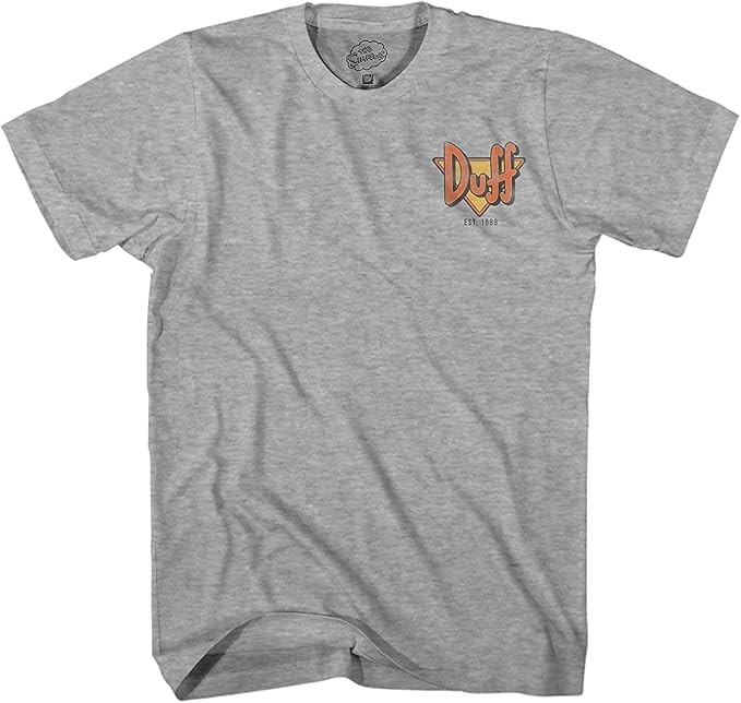 The Simpsons Duff Beer Logo Classic Graphic T-Shirt New
