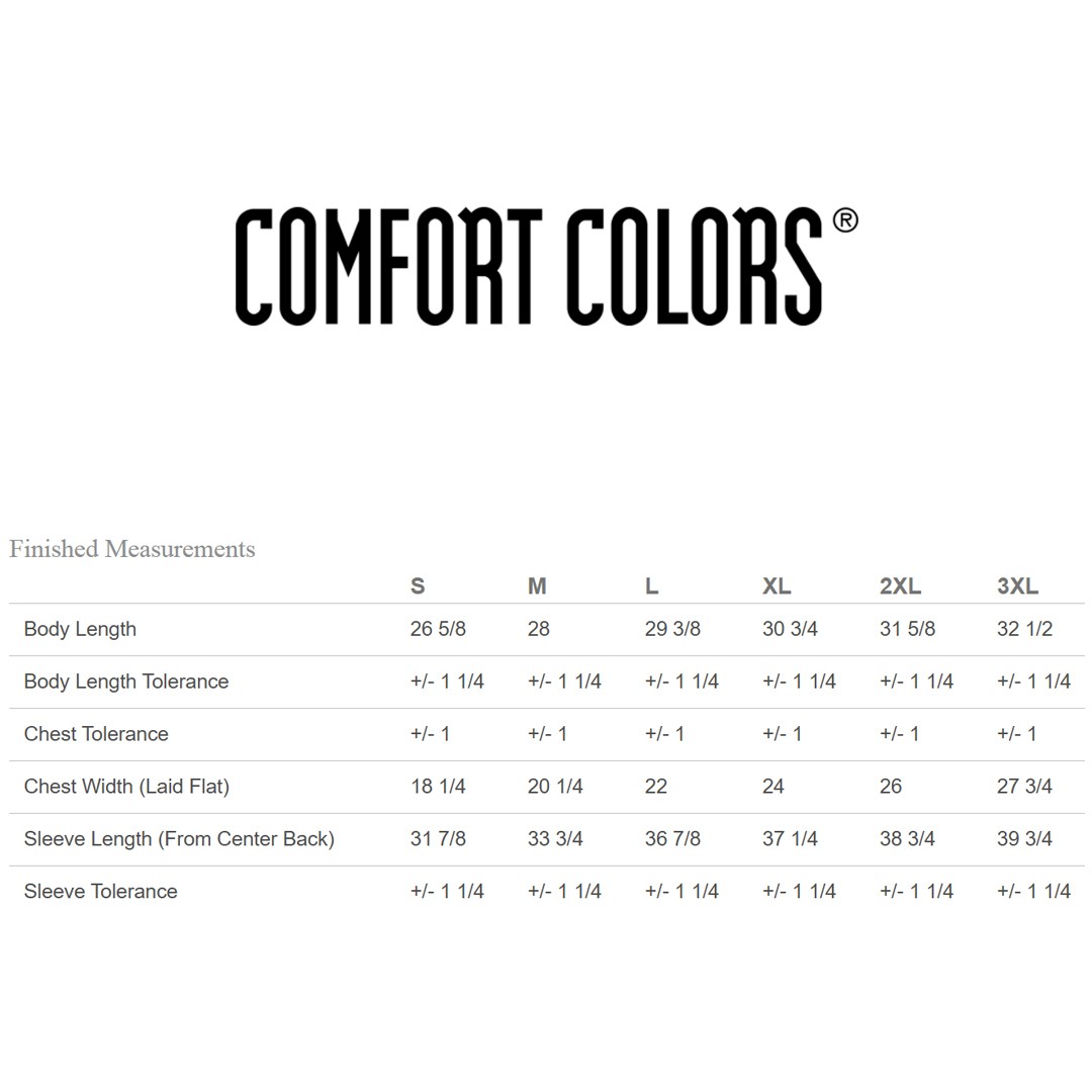 Comfort Colors C6014 Adult 100% USA Cotton Heavyweight RS Long Sleeve T-Shirt
