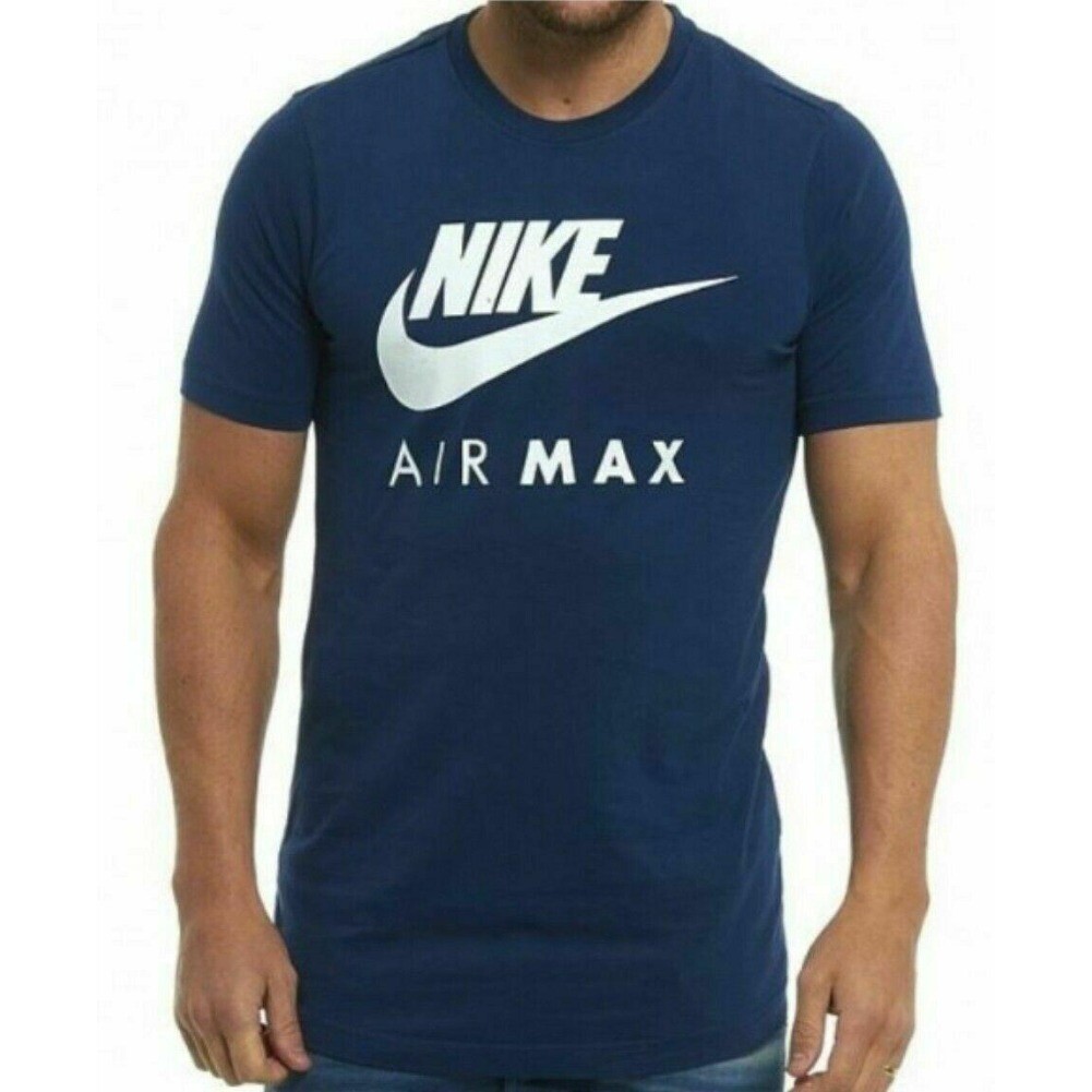 Nike Men’s T-Shirt Slim Fit Athletic Air Max Short Sleeve Crewneck Fitness Tee