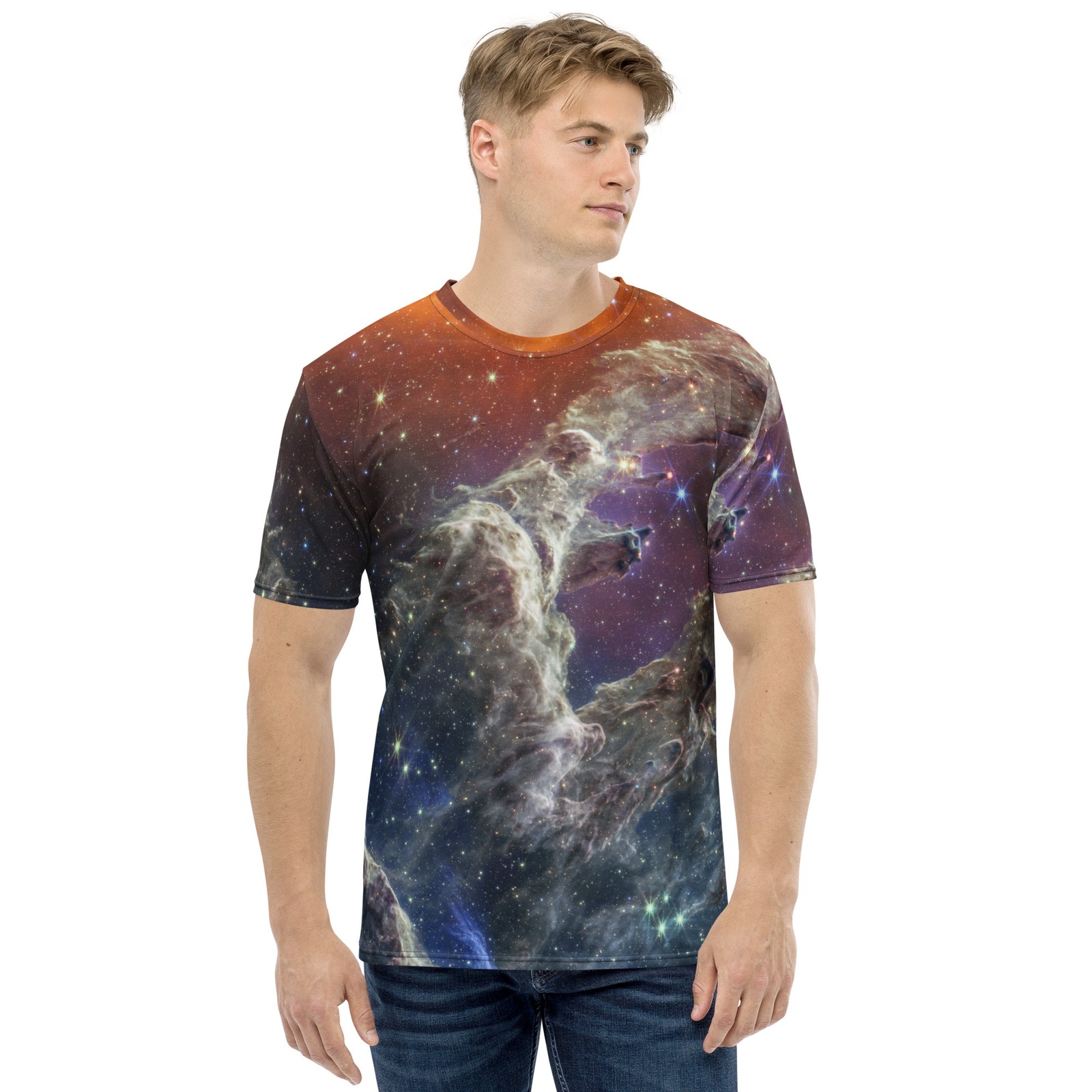 Webb Space Telescope Pillars of Creation Men’s t-shirt
