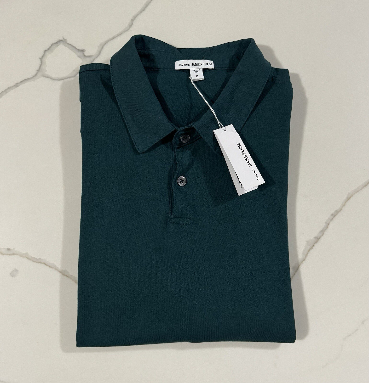 JAMES PERSE Men’s Suede Jersey S/S Polo Retail: $135 (NWT)