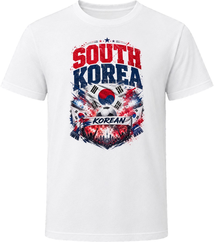 South Korea Korean Soccer Football National Supporters T Shirt