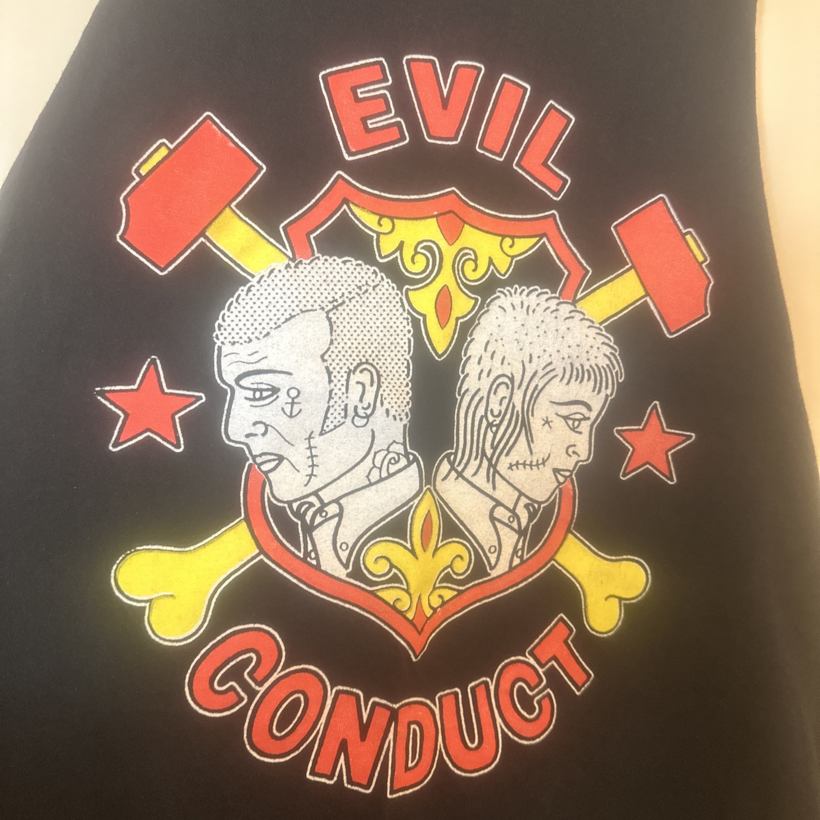 Evil Conduct Shirt Old Firm Lions Law Agnostic Front The Warriors Rancid NYHC XL