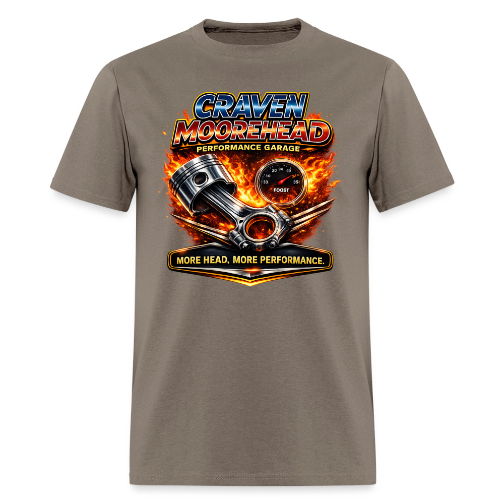 Craven Moorehead Performance Garage Funny Adult Humor T-Shirt