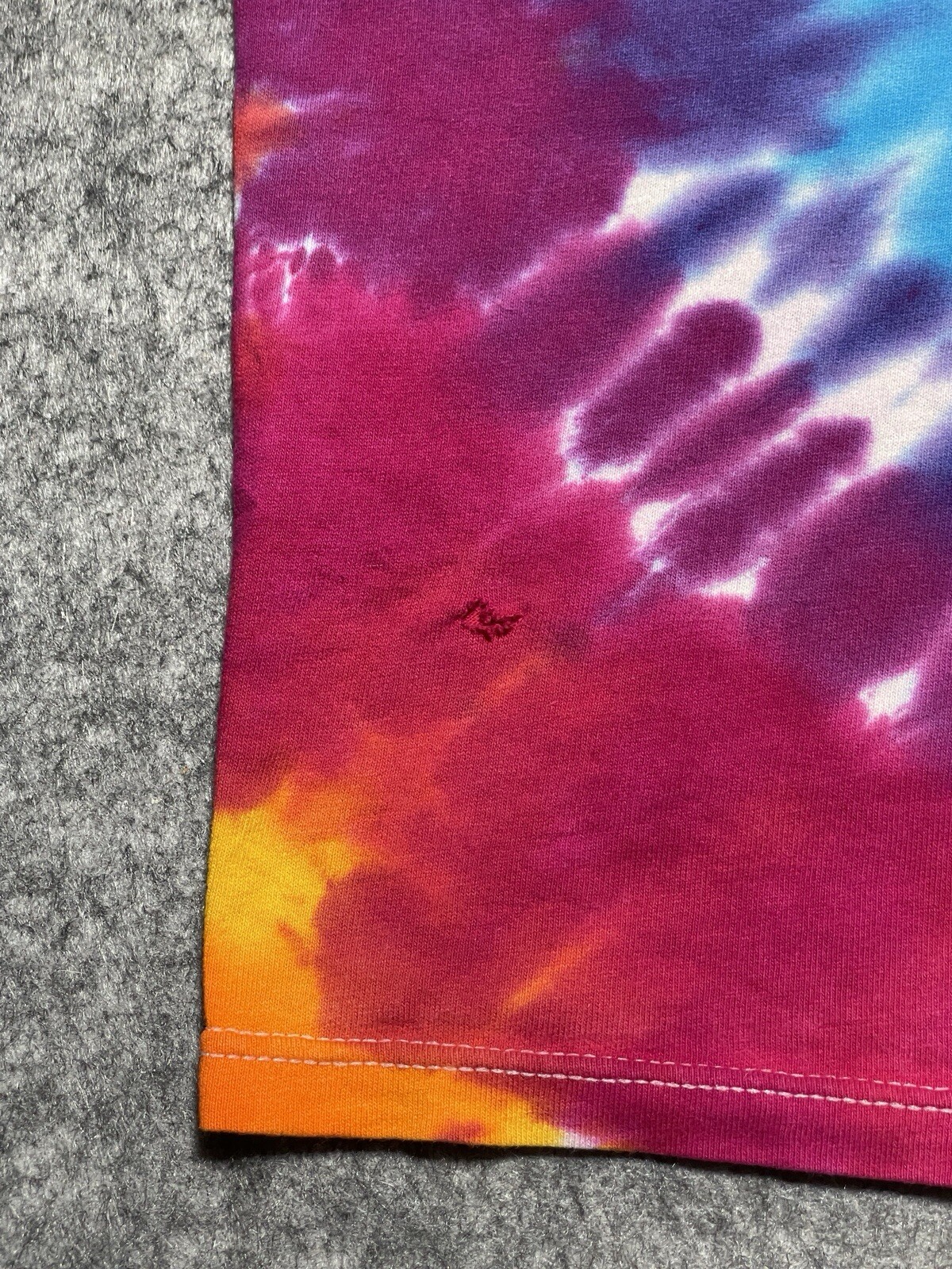 VINTAGE XL Tie Dye Colorful Swirl FOTL Shirt Blank Skater Grunge Dance Rave