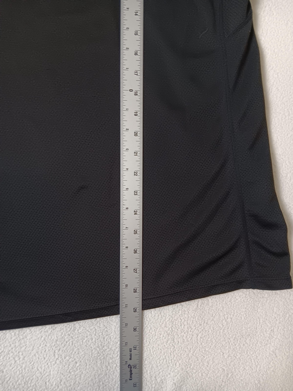 Mens Black Moisture Wicking T-Shirt Size 2XL Breathable Lightweight Jersey Logo