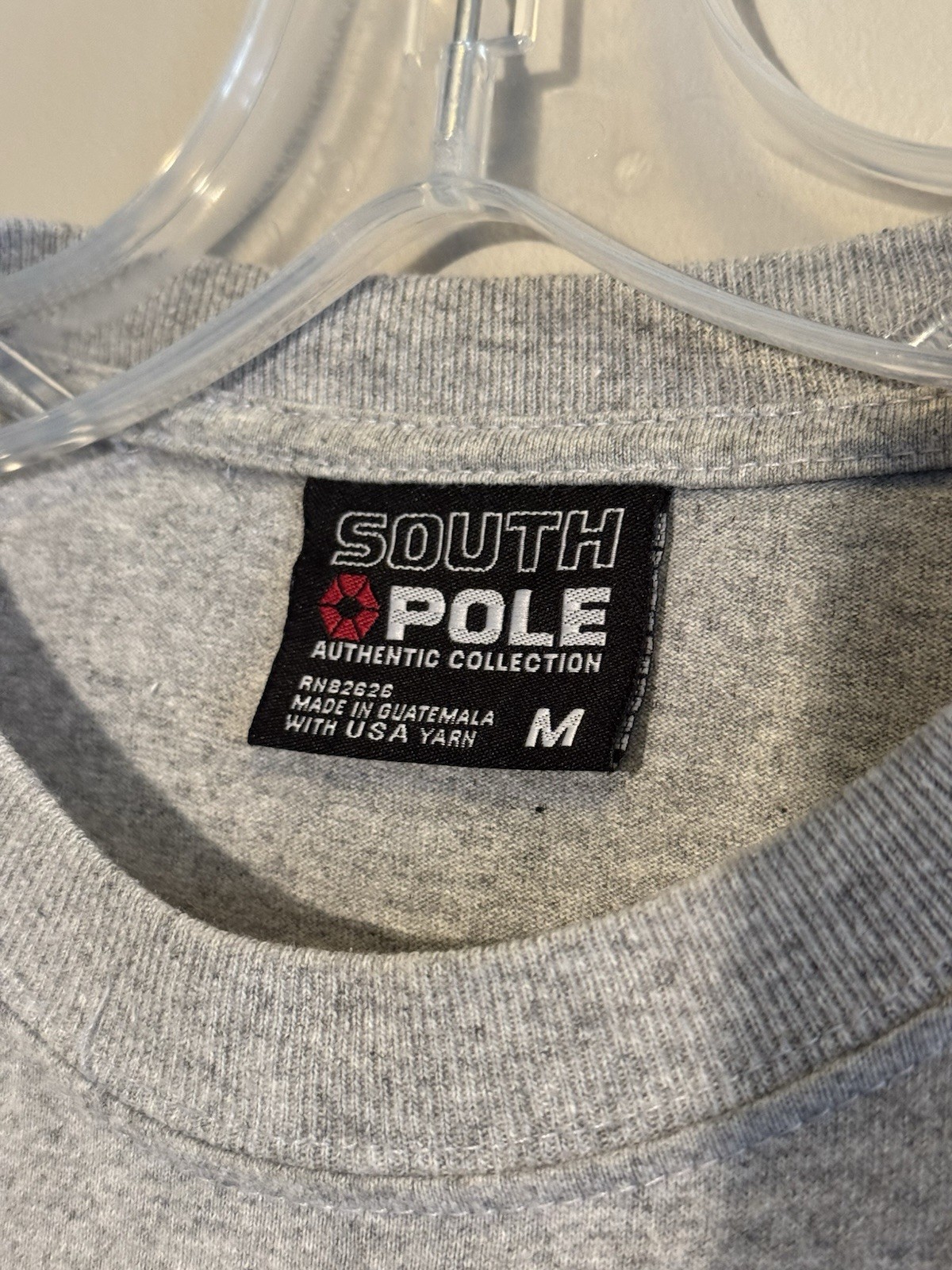 Southpole Authentic Collection T-Shirt Grey Graphic Tee Y2K Streetwear Medium