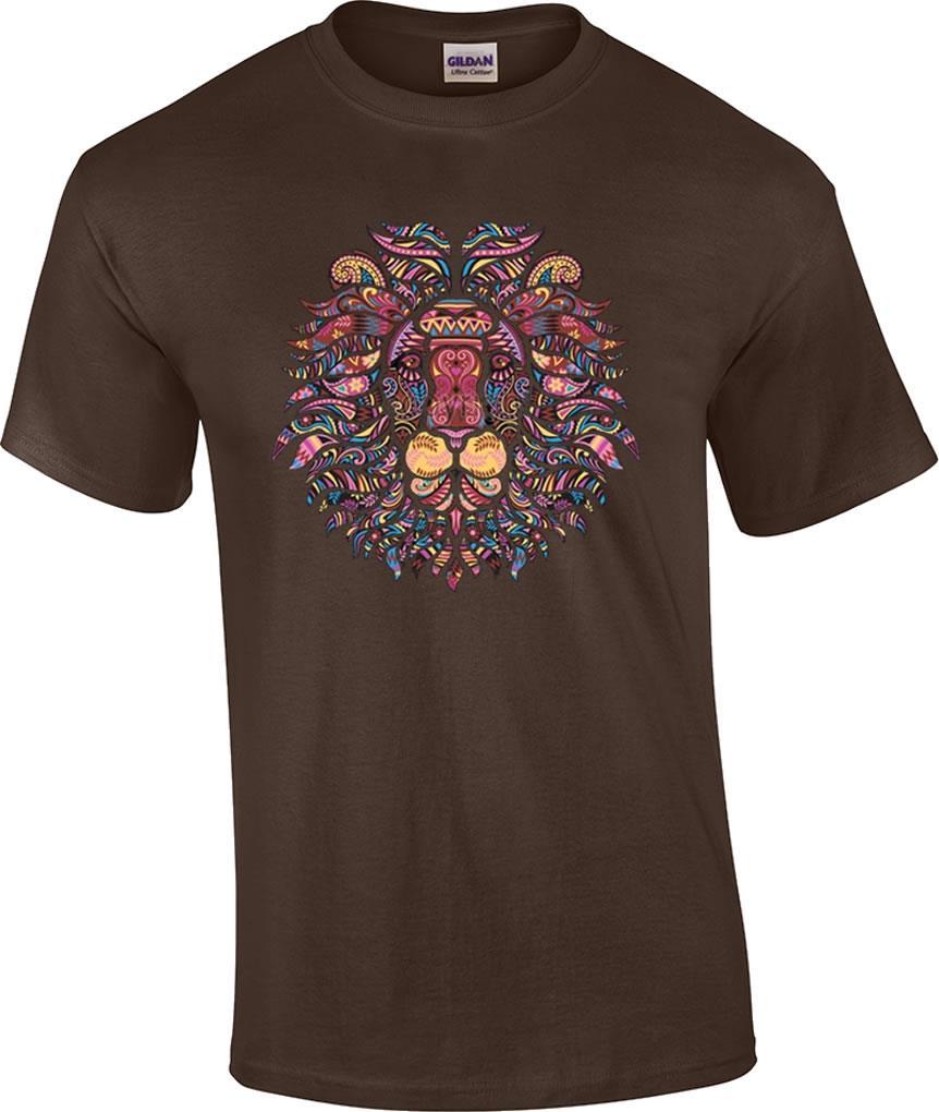 Mosaic Lion Safari Wildlife Lions T-Shirt