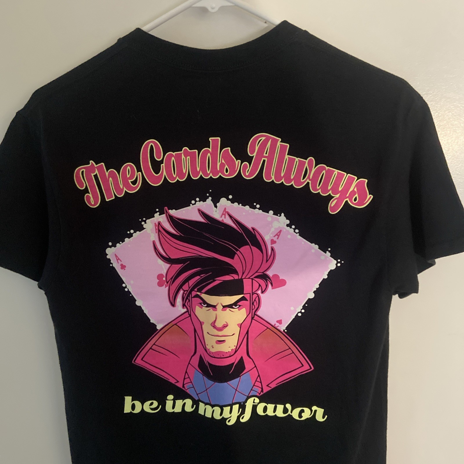 X-Men 97 Gambit T-Shirt, Black Size Small “The Cards” RARE!
