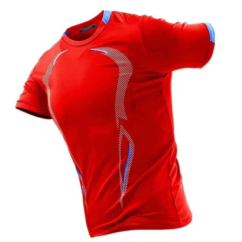 Men’s Quick Dry Running T-Shirt Breathable Fitness Training Gym Top Sweatshirt