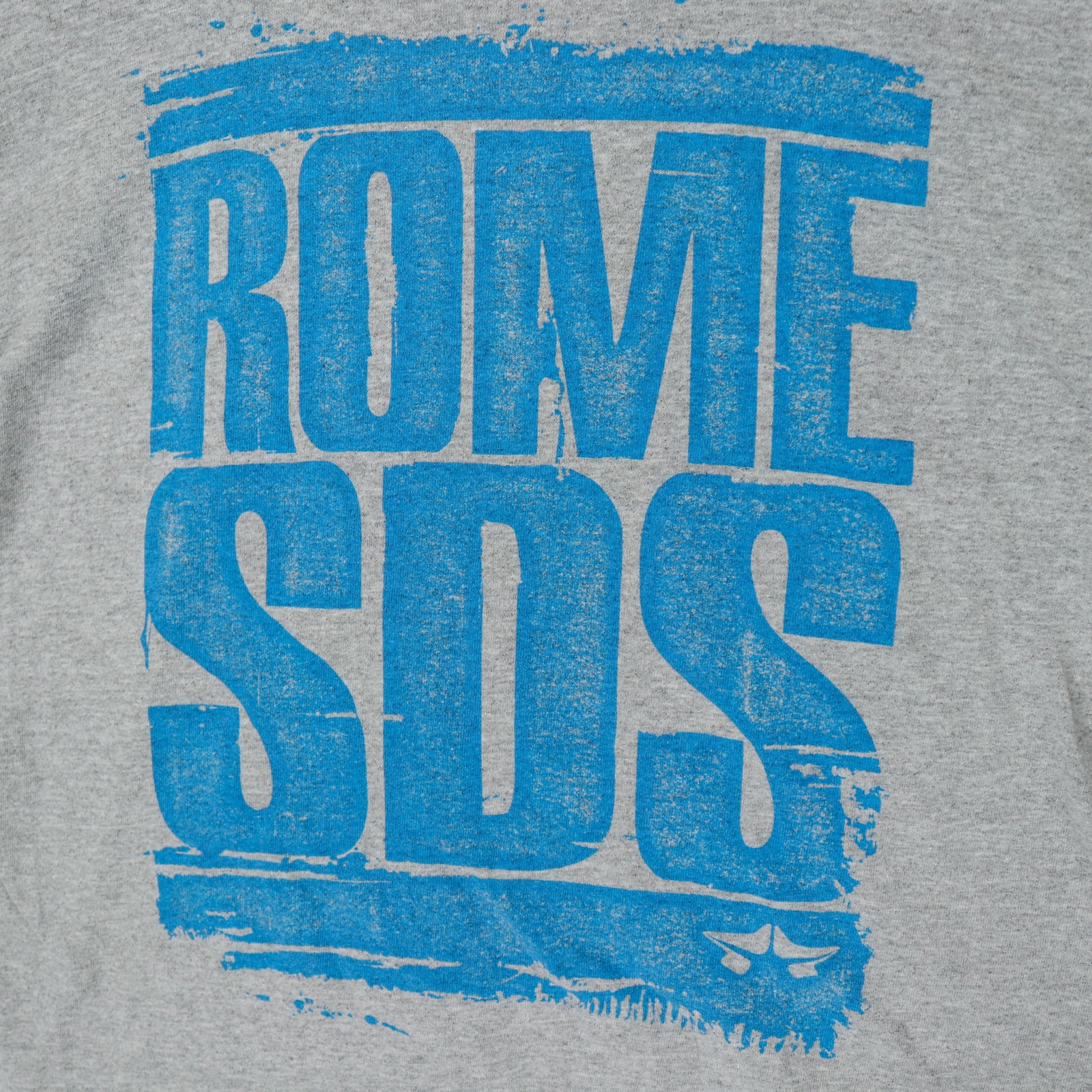 Rome SDS Men’s Gray Spellout T-Shirt – Size Medium