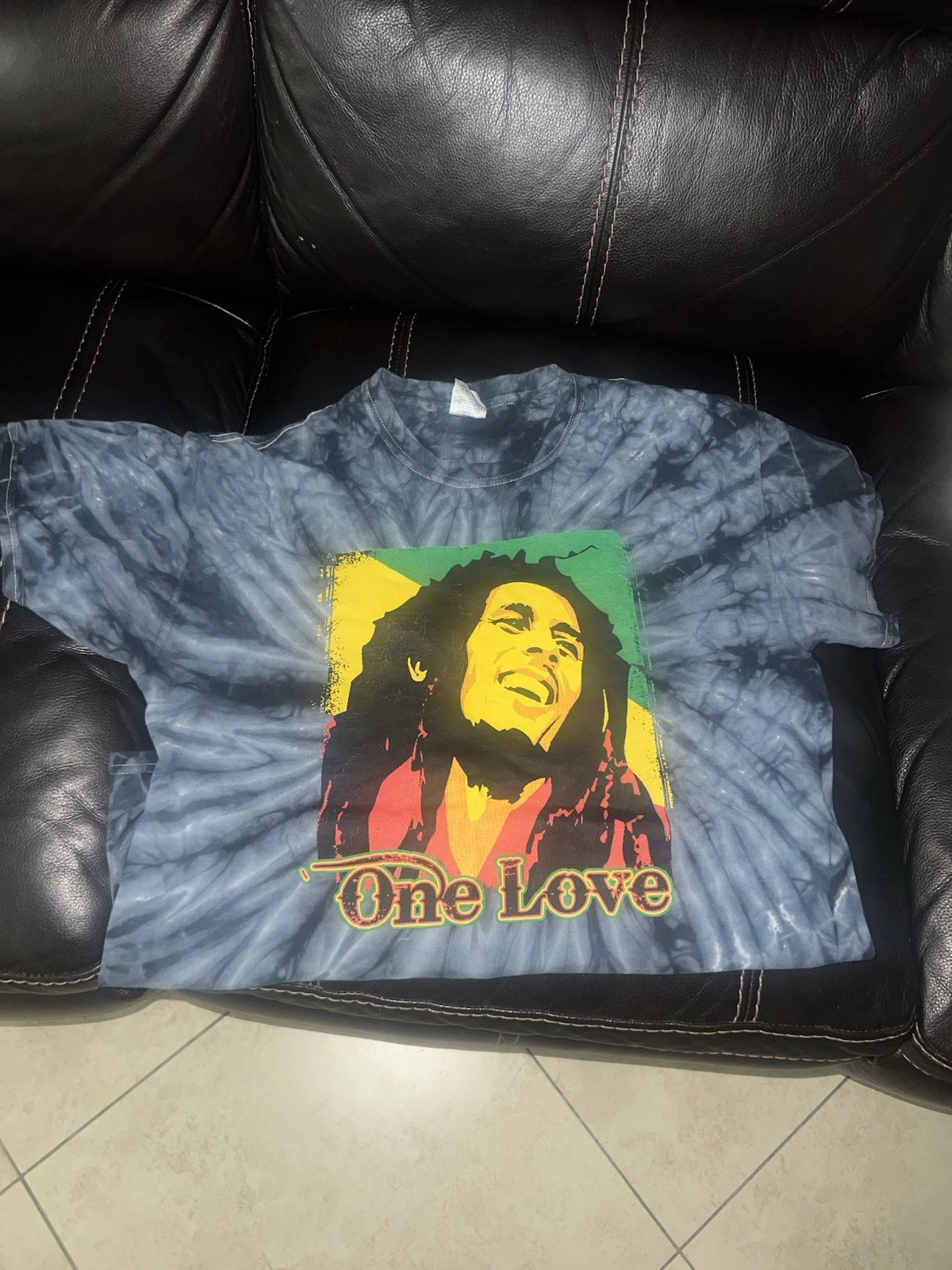 Bob Marley One Love Tie-Dye Reggae Crew Neck Long Sleeve Unisex