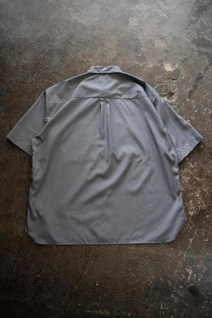 STILL BY HAND 200 Double High-Density Short Sleeve Shirt 46 Slate Gray