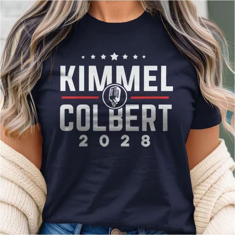 Kimmel Colbert 2028 Shirt: Jimmy Kimmel and Stephen Colbert for President T-Shir