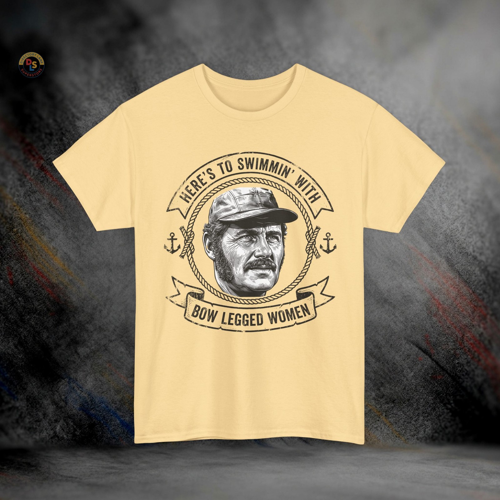 Quint Swimming With Bow Legged Women Jaws T-Shirt | Heavy Cotton Tee