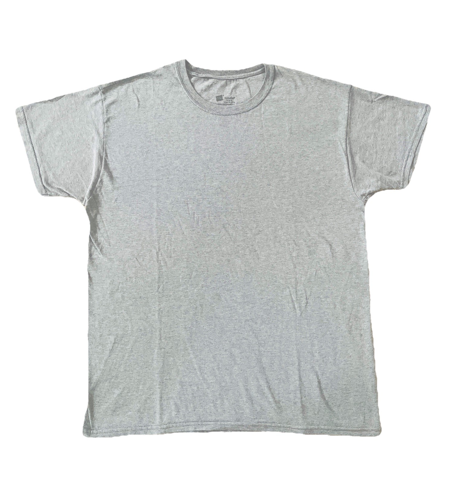 Hanes Essentials Men’s Cotton Gray T-Shirt, Size M