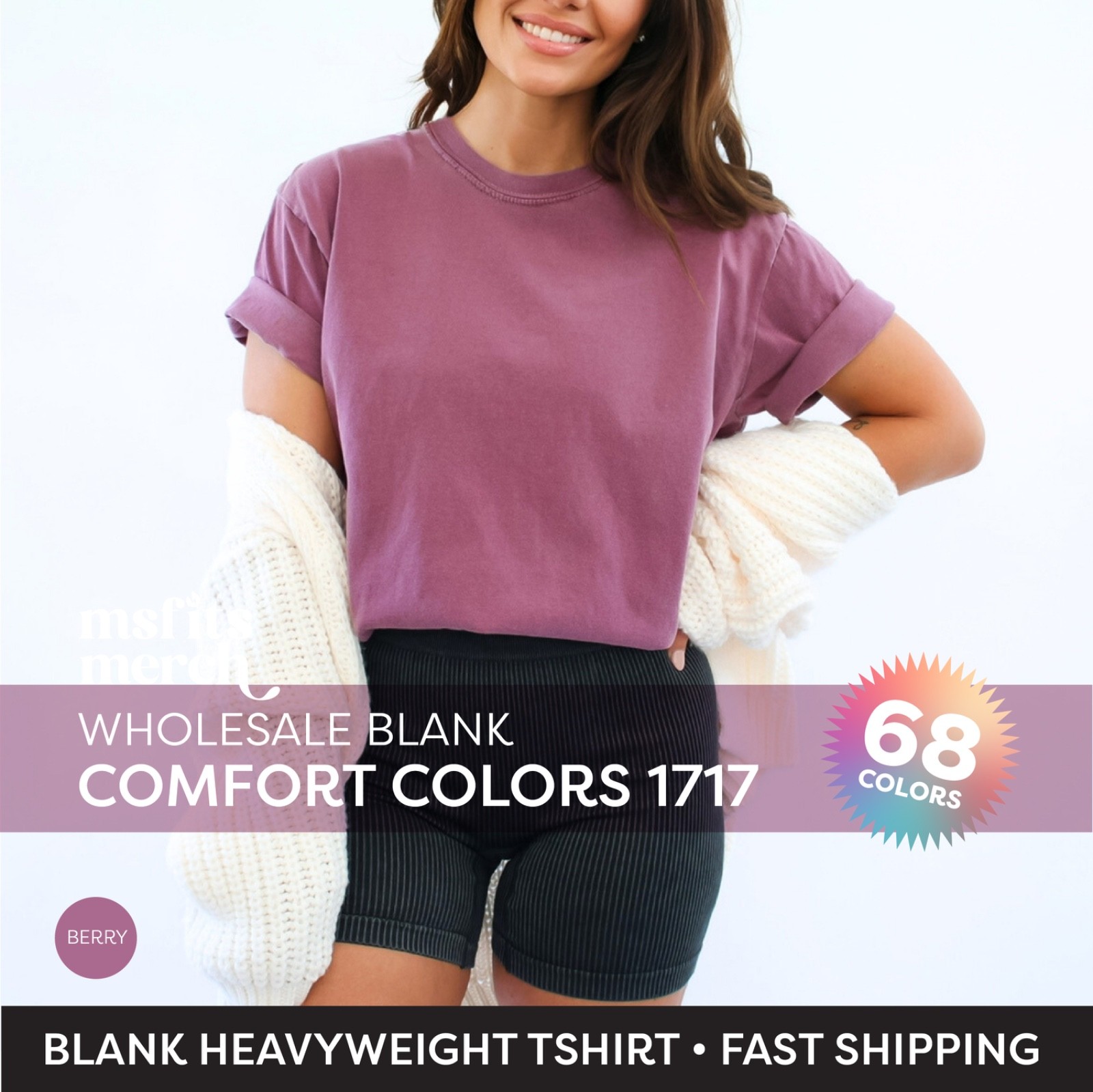 🔥Comfort Colors 1717 Unisex Short Sleeve Heavyweight TShirt Vintage Washed