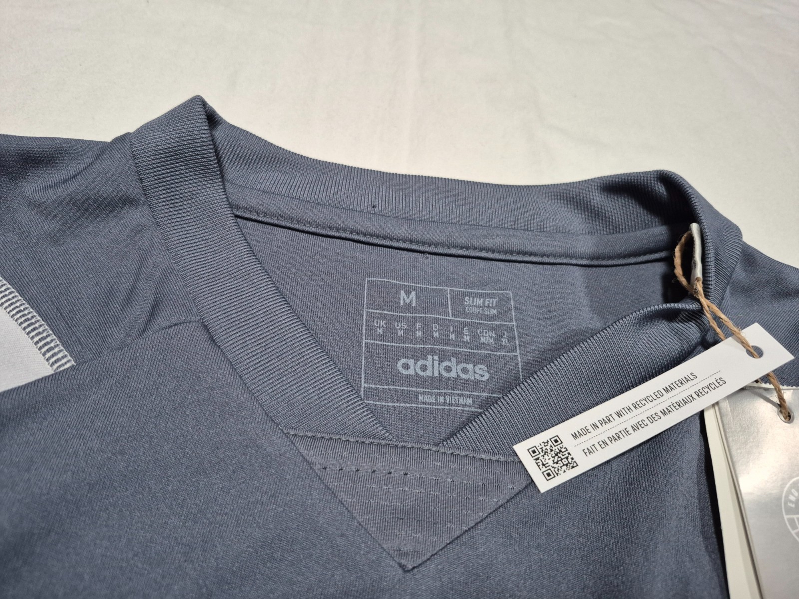 Adidas Mens Tiro 23 Competition Soccer Training Jersey Grey Shirt HP1906 SL