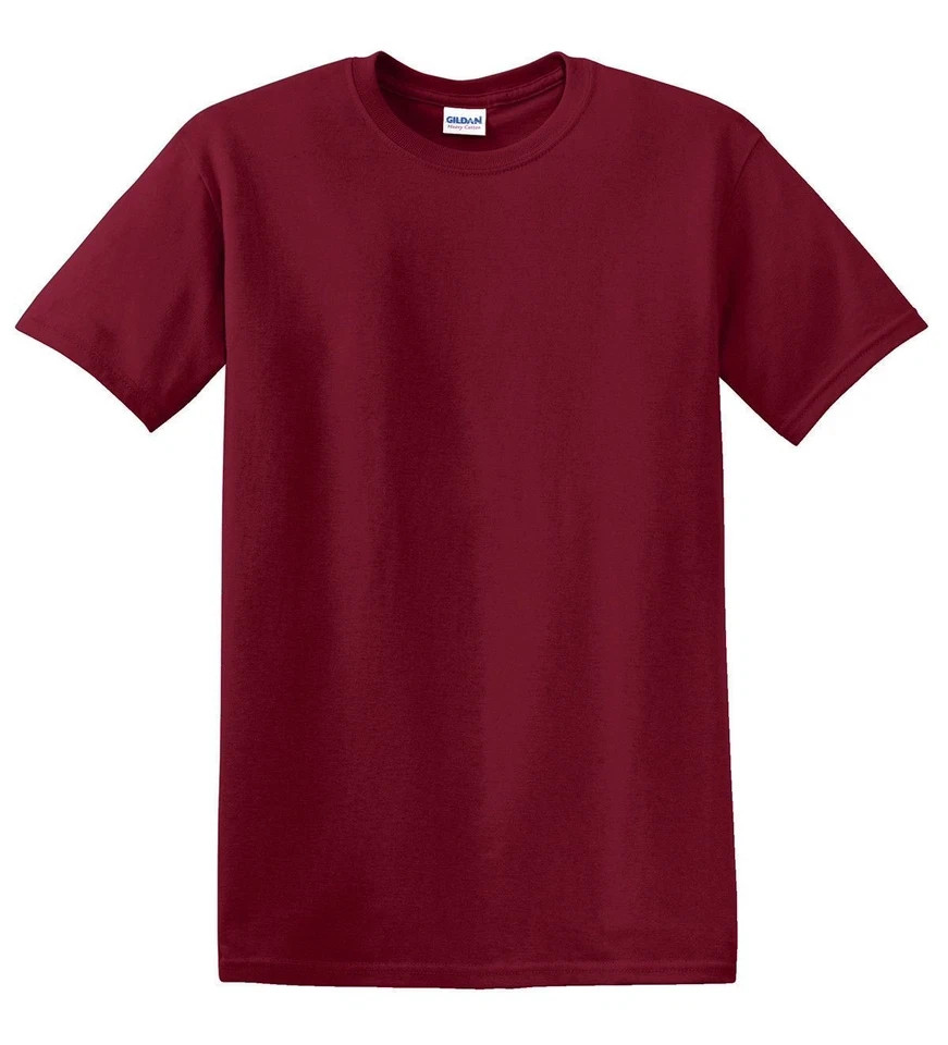 6 Pack Gildan 5000 Men’s T-Shirt Heavy Cotton Short Sleeve Plain Blank Tee S-3XL