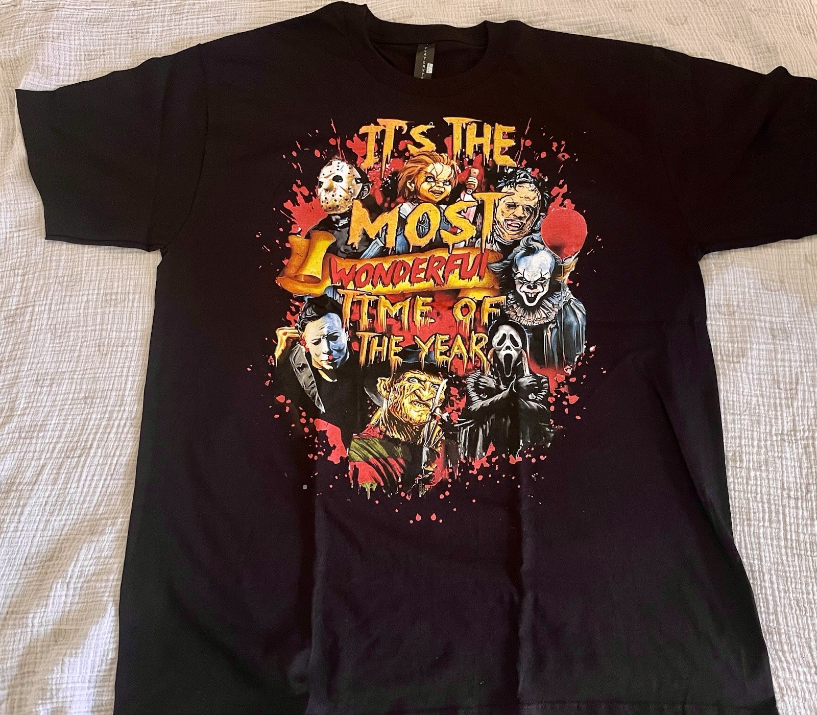 Classic Horror Icons TShirt-The Most Wonderful Time..(BRAND NEW!)Size Large