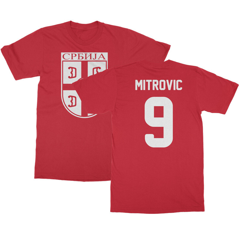 Mitrovic 9 Jersey Style – Serbia Soccer Cup Fan Unisex T-Shirt