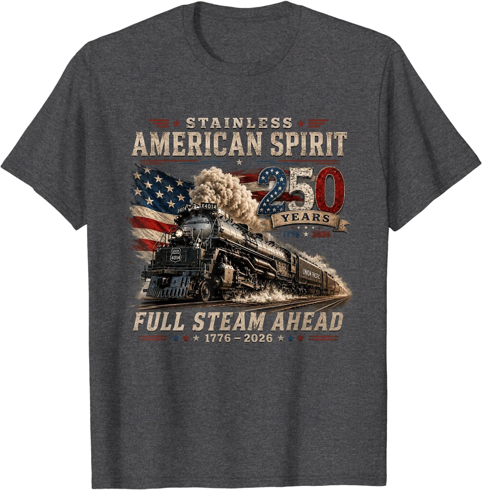 Big Boy 4014 Vintage 250 Steam Locomotive Railroad Train T-Shirt